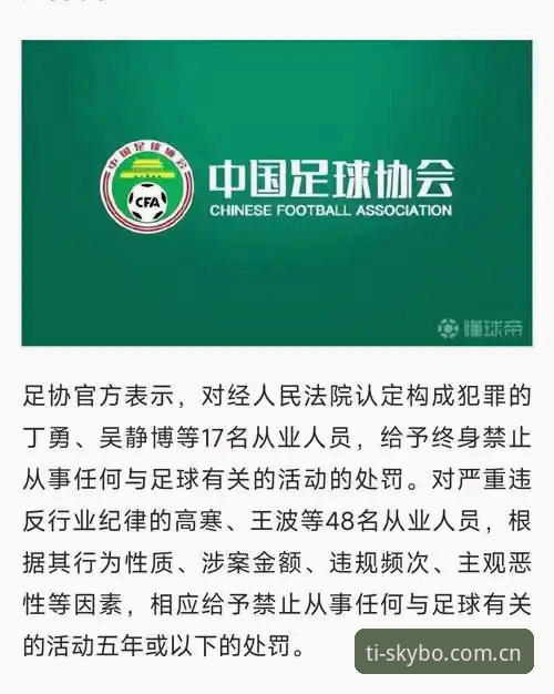 足协第三批禁足名单公布后，天博体育数据平台如何解析这场行业地震？